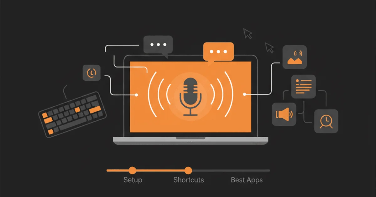 Dictation on Mac complete guide showing voice-to-text setup and alternatives